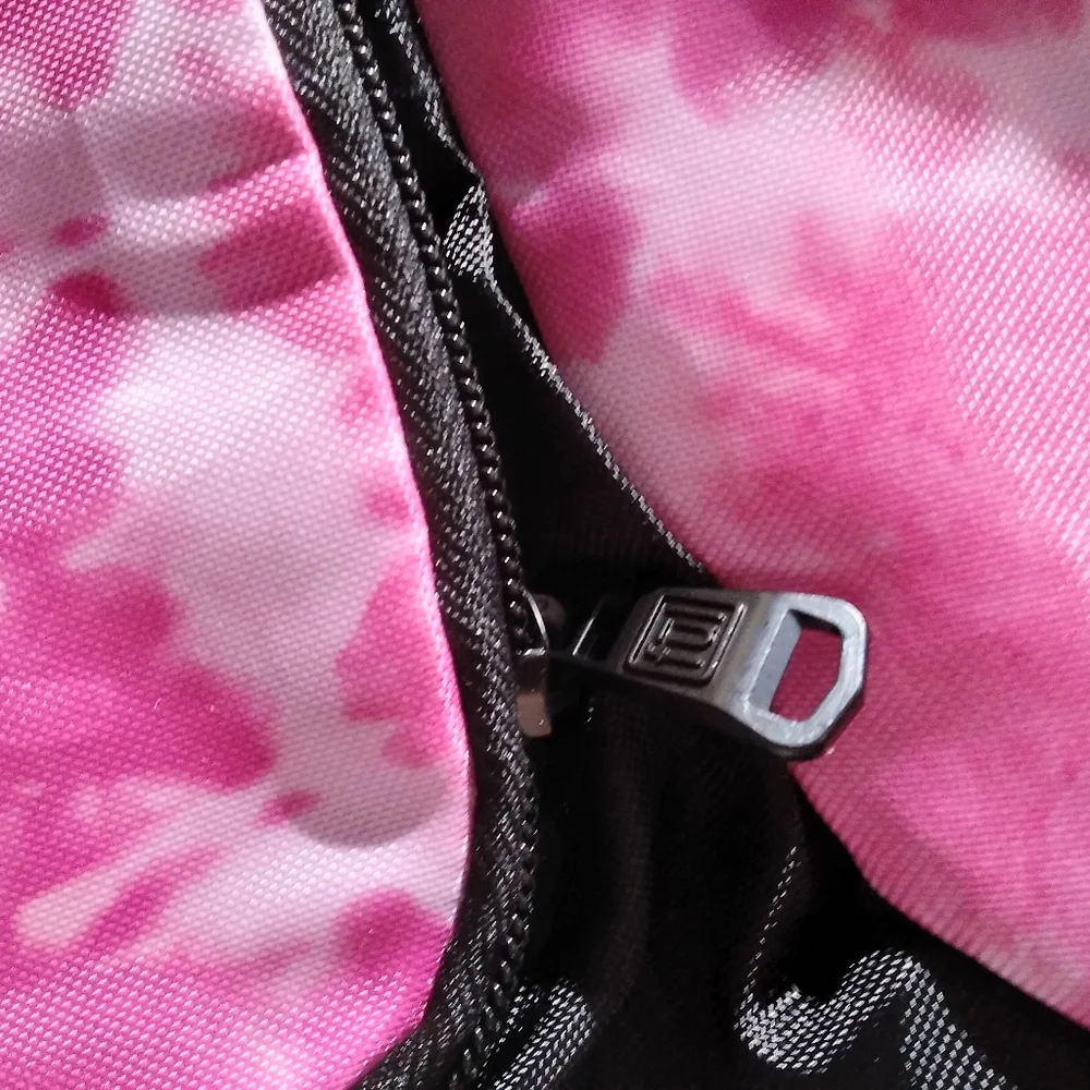 Vtg Fül Pink Tie Dye Drawstring Backpack Cinch Bag Retro Y2K Sport Streetwear